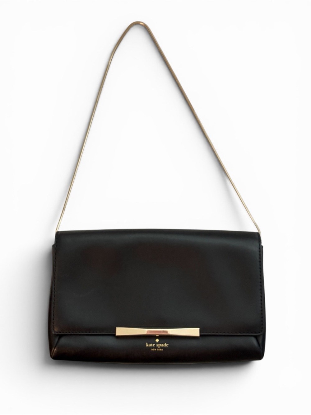 EUC Kate Spade Hanley Camden Way Shoulder Bag Genuine Leather Gold Colored Chain - Picture 3 of 9
